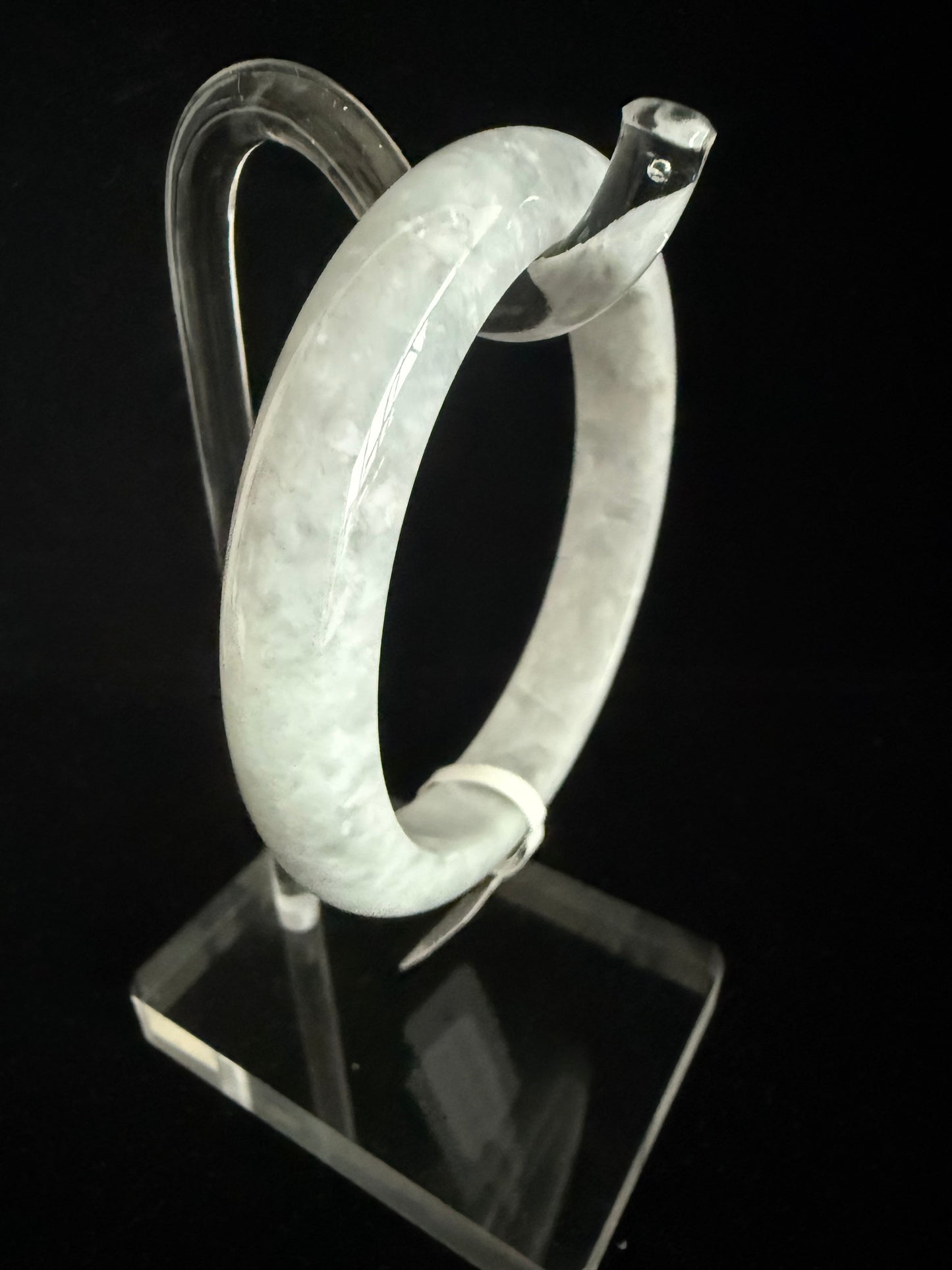 358. Grey purplish Jade bangle