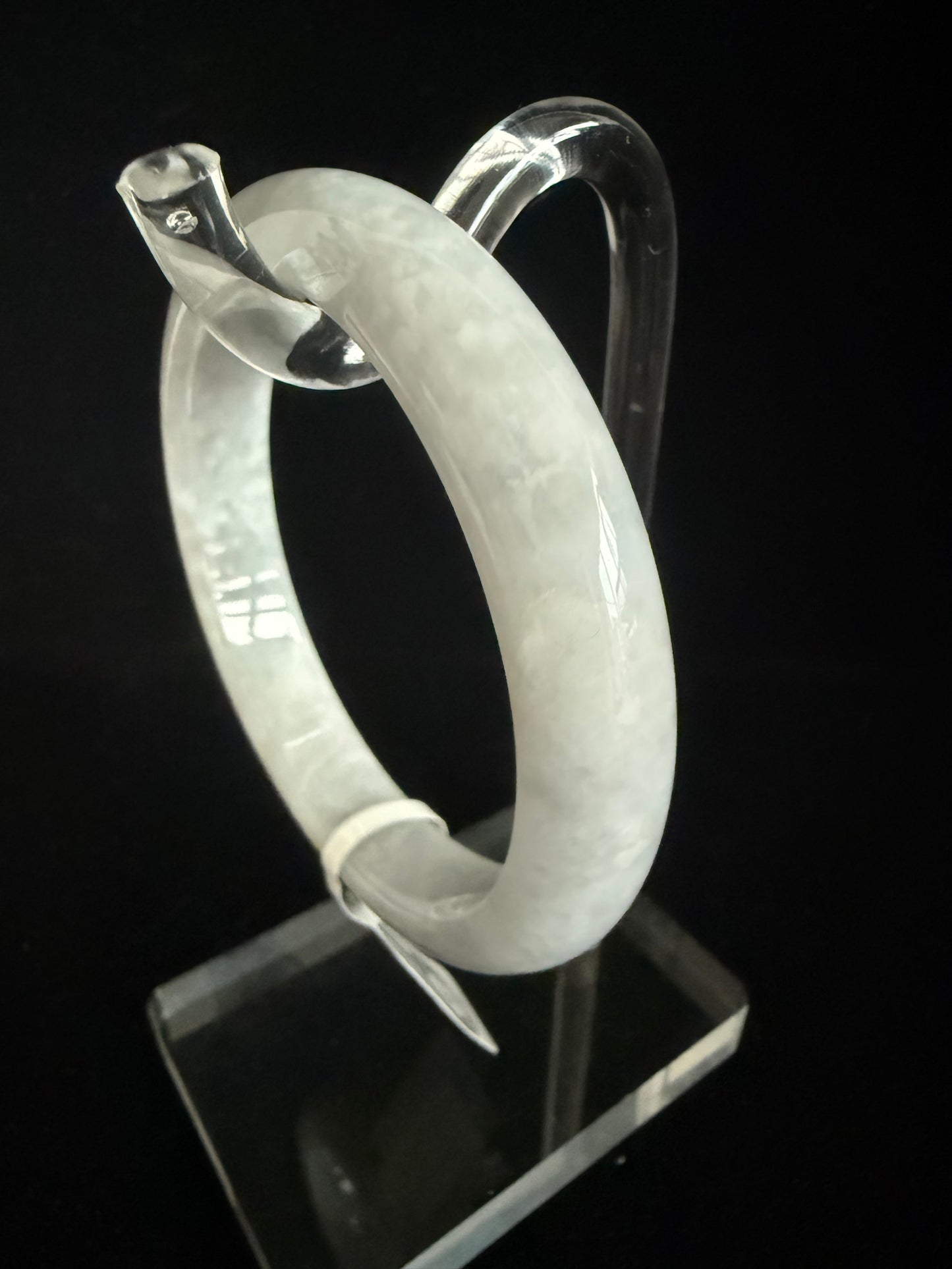 358. Grey purplish Jade bangle
