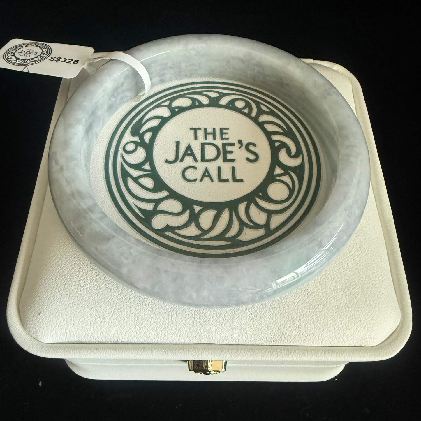 365. Light Grey Jade bangle