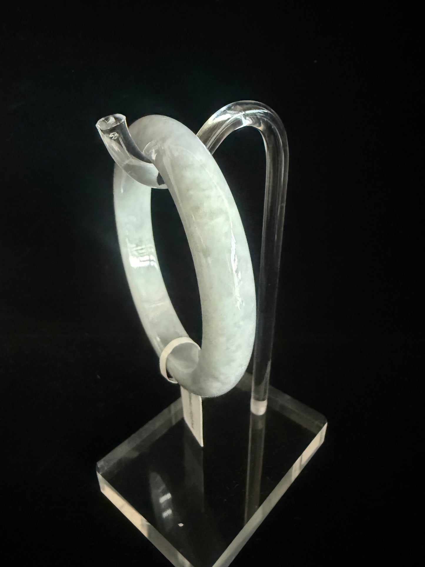 365. Light Grey Jade bangle