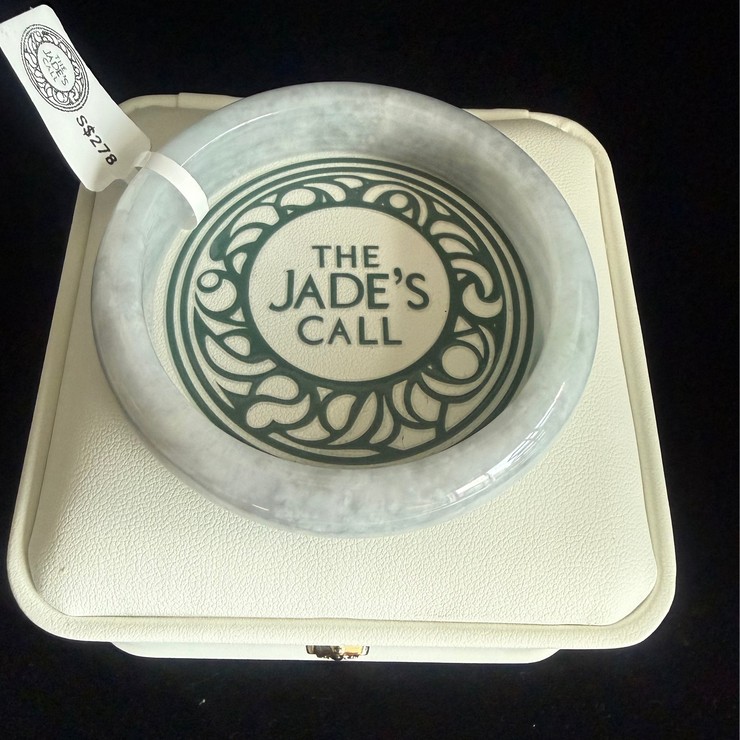 367. Light lavender with cotton prints Jade bangle