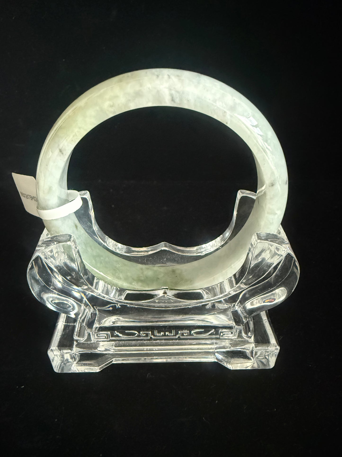 368. Grey blend with yellow-green Jade bangle