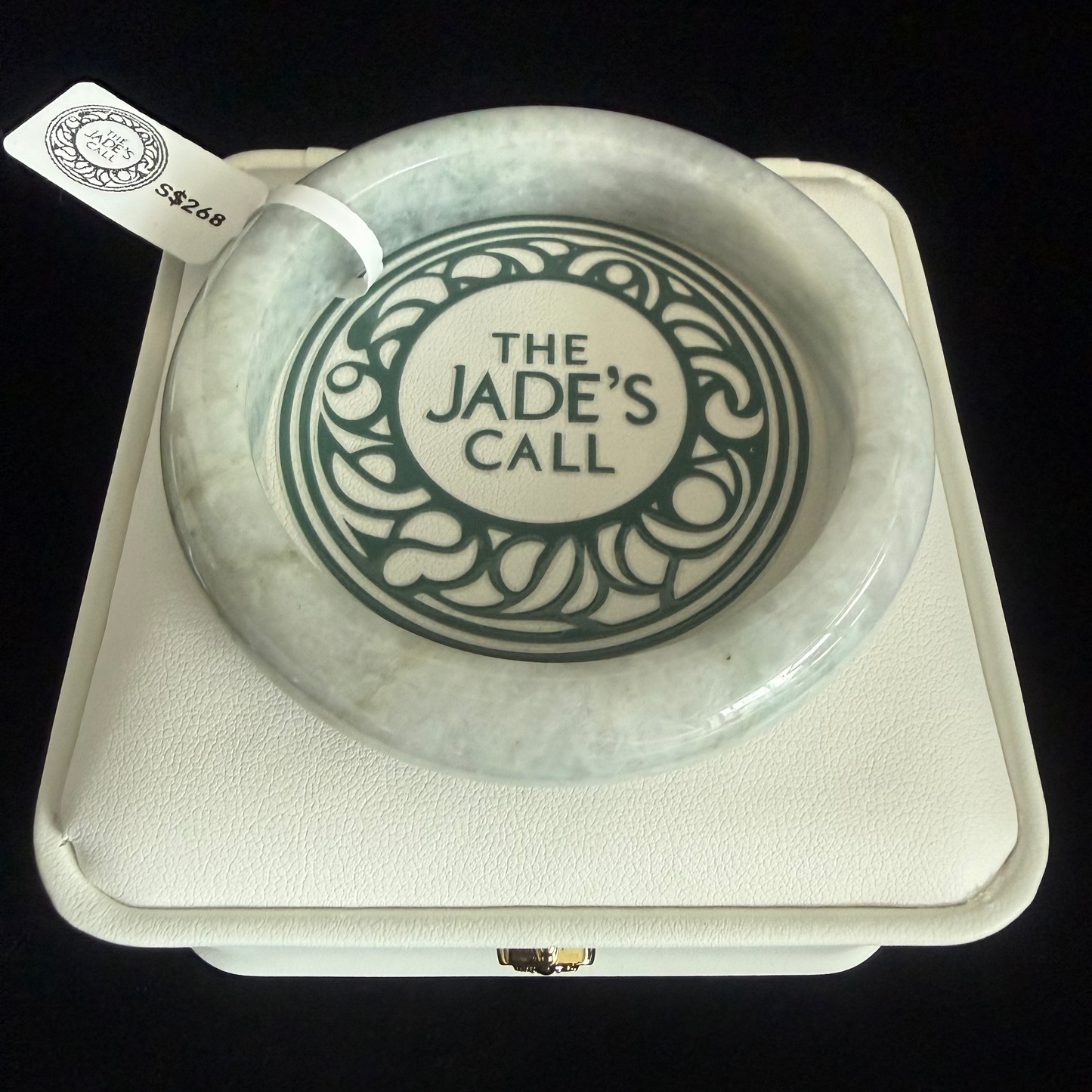 337. Light grey Jade bangle