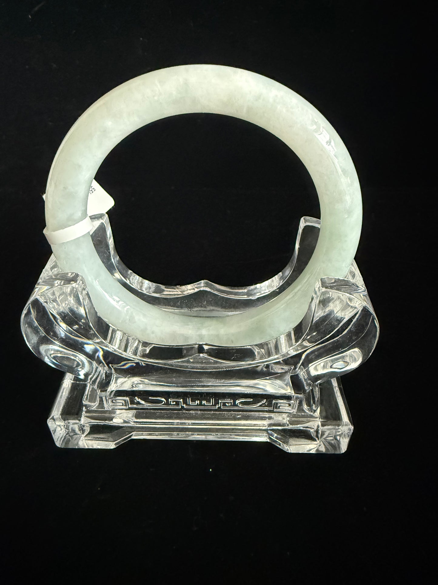320. Traditional round light Jade bangle