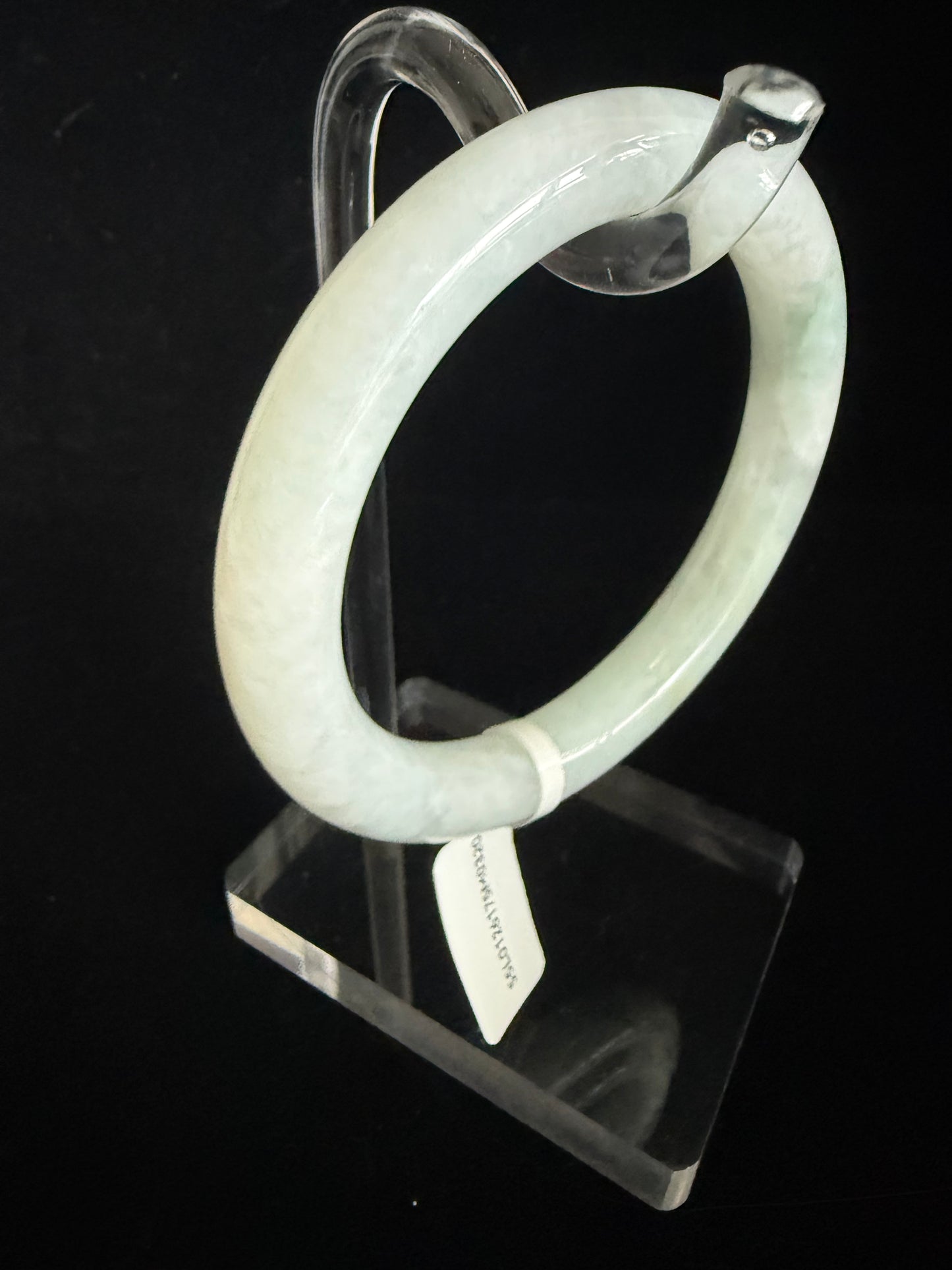 320. Traditional round light Jade bangle