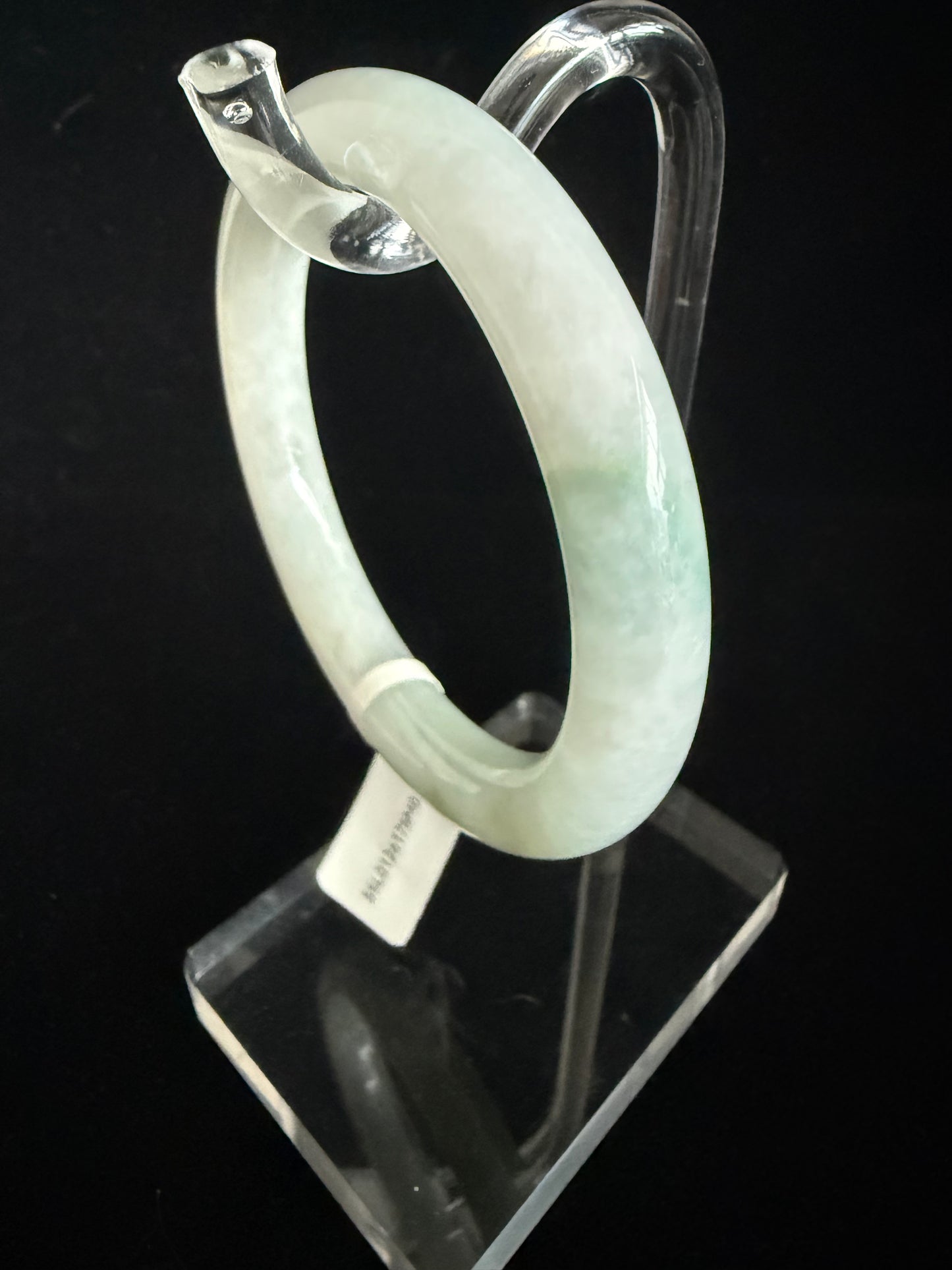 320. Traditional round light Jade bangle