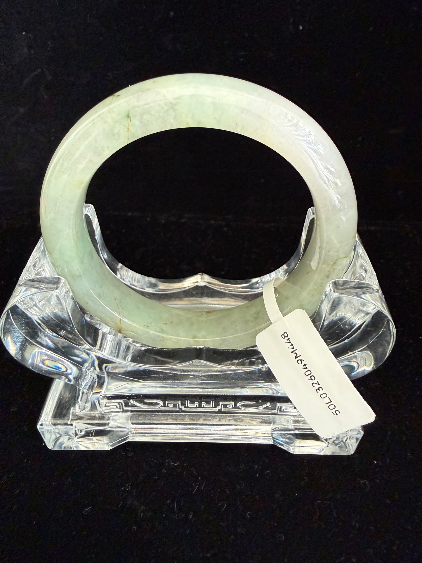 448. Khaki green Jade Bangle