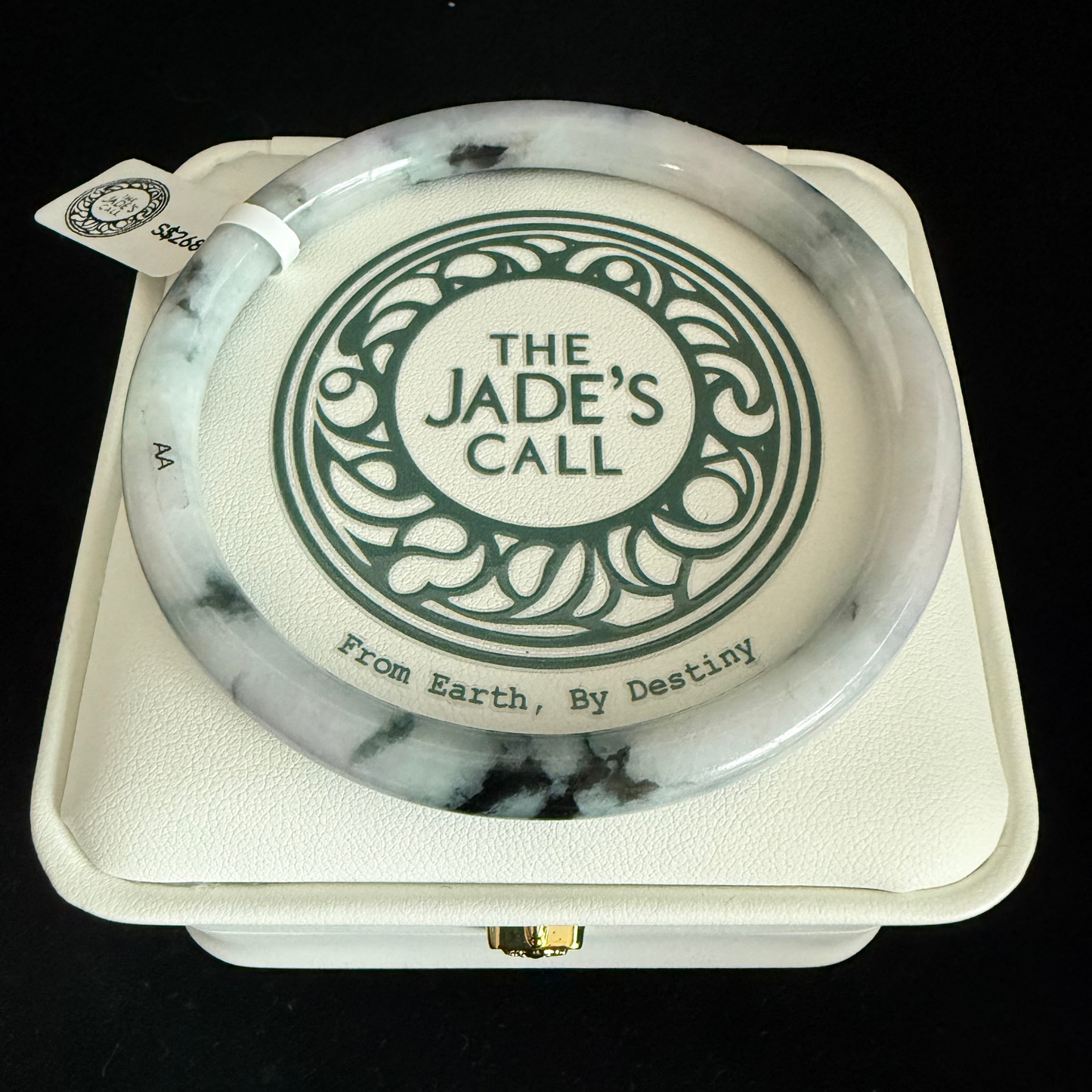 531. Thin white base jade bangle