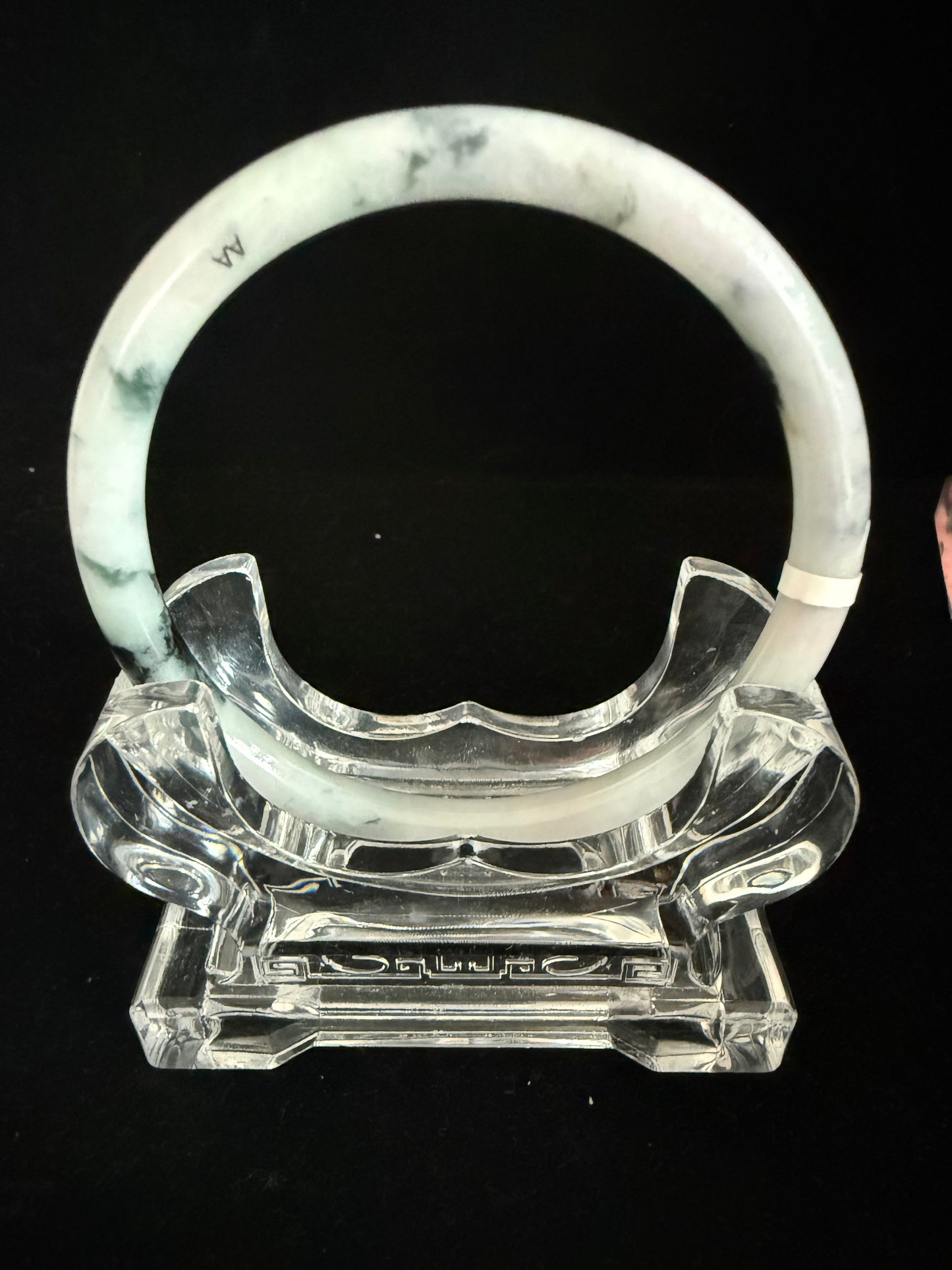 531. Thin white base jade bangle
