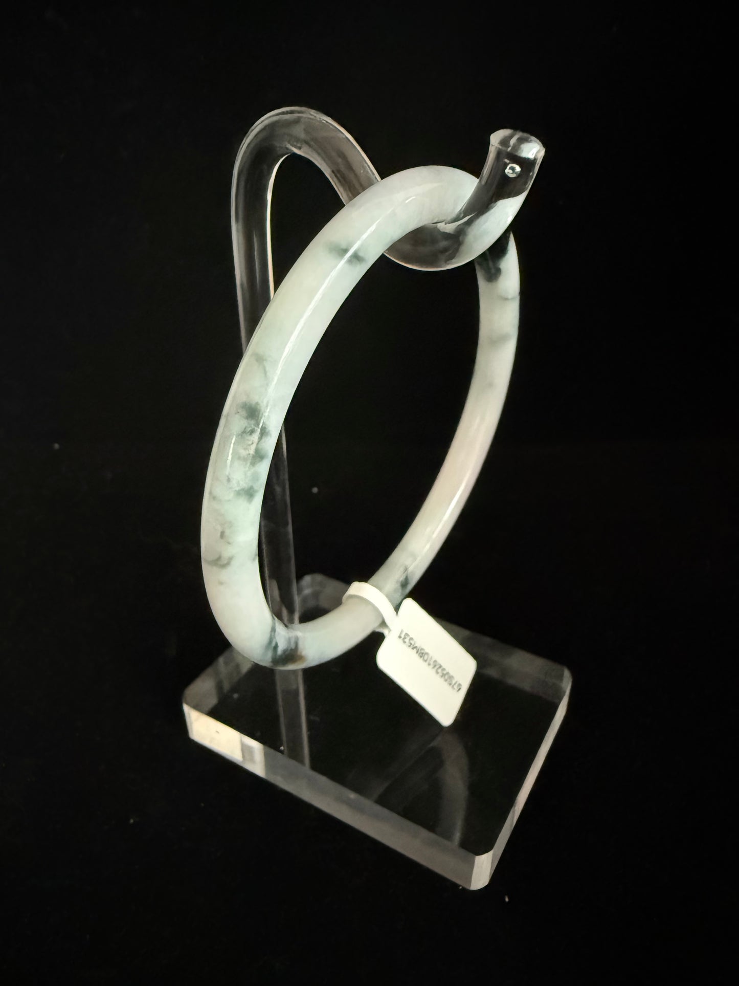 531. Thin white base jade bangle