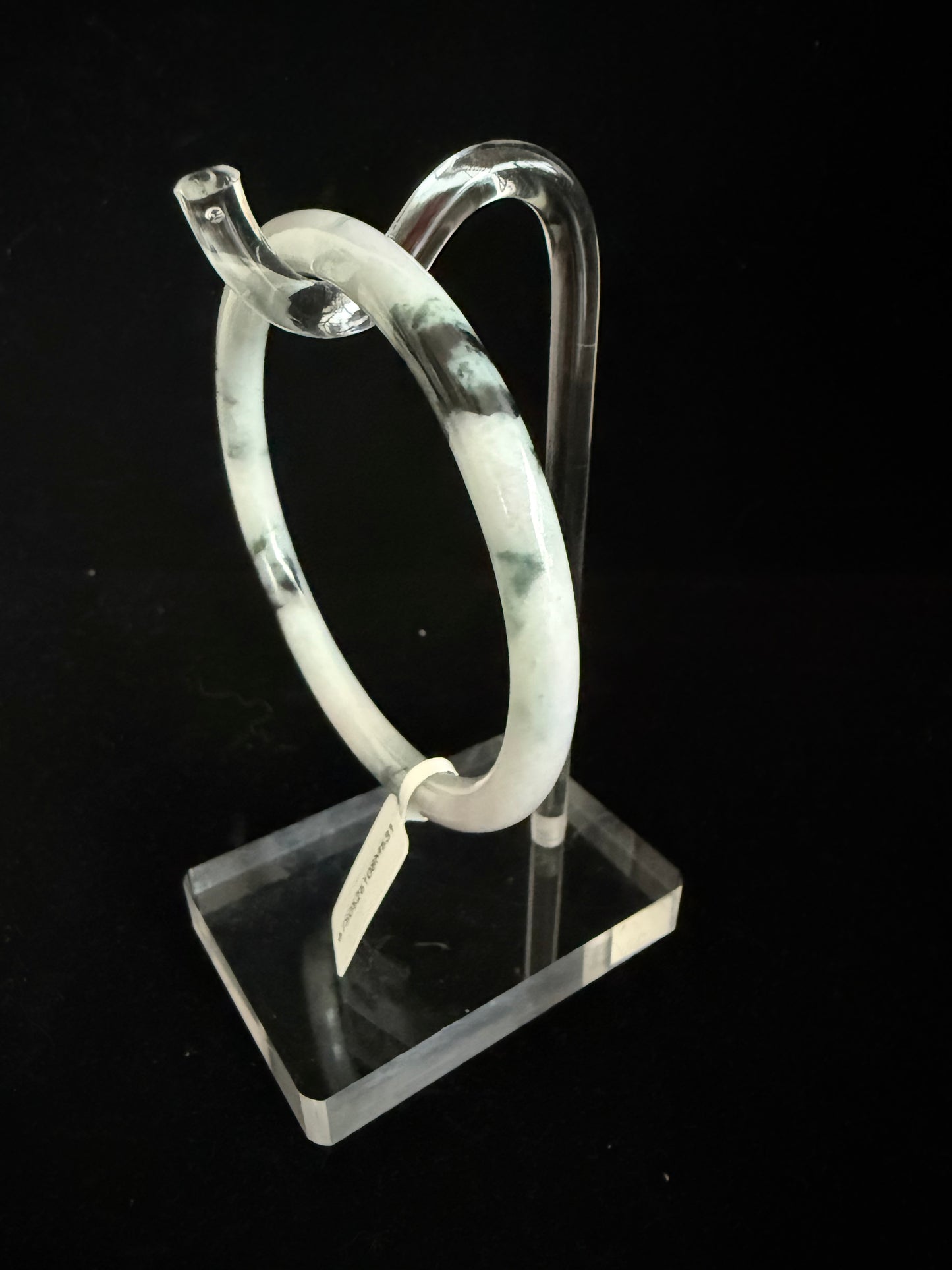 531. Thin white base jade bangle