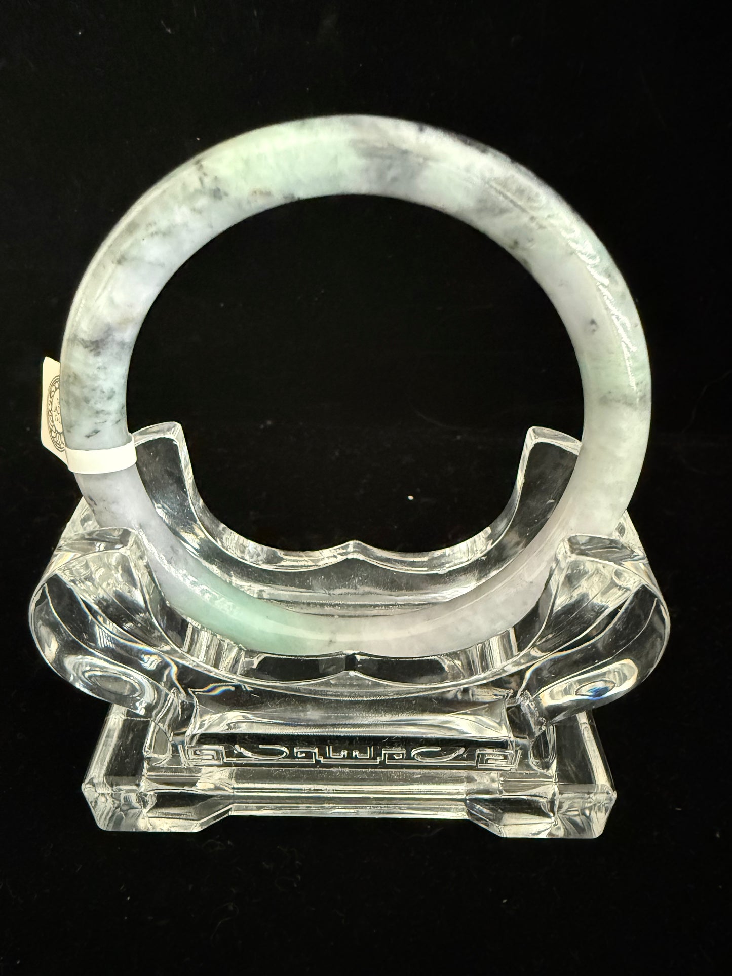 523. Grey mix thin jade bangle