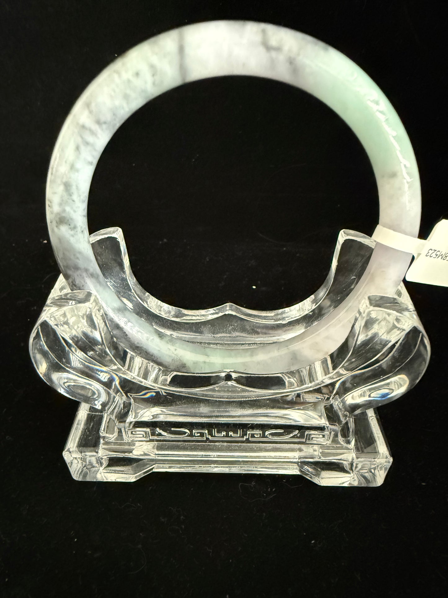 523. Grey mix thin jade bangle