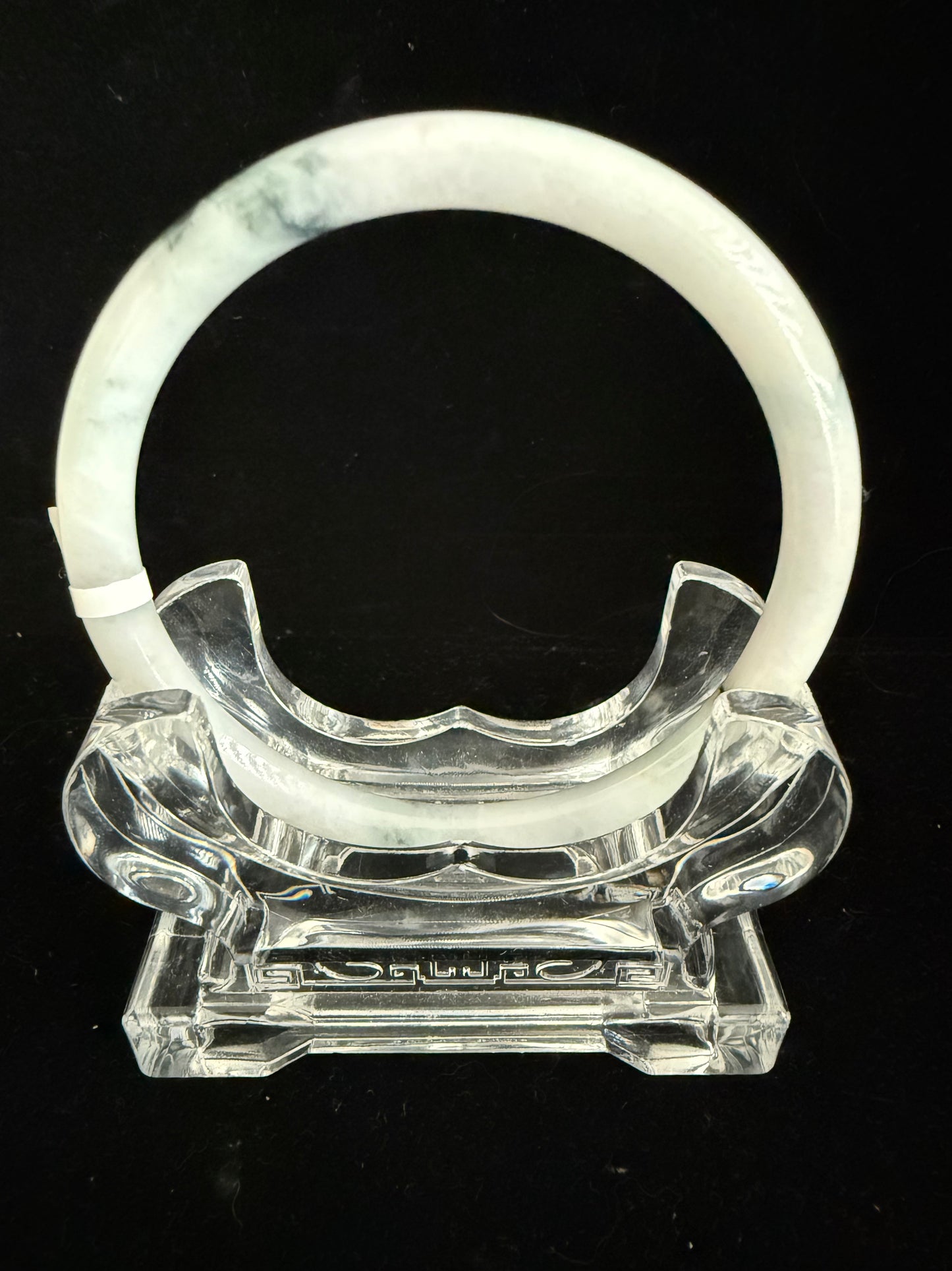 528. Thin white jade bangle