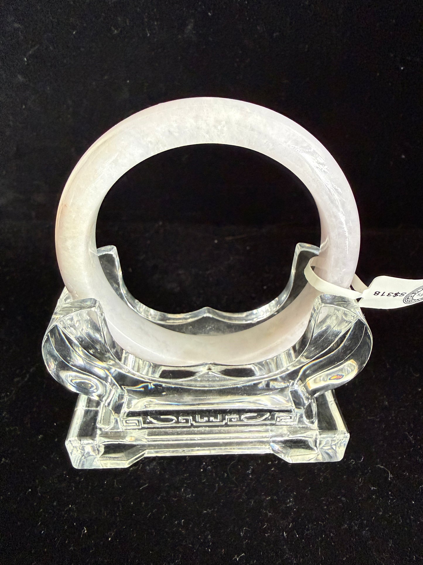 377. Yam pink colored jade bangle