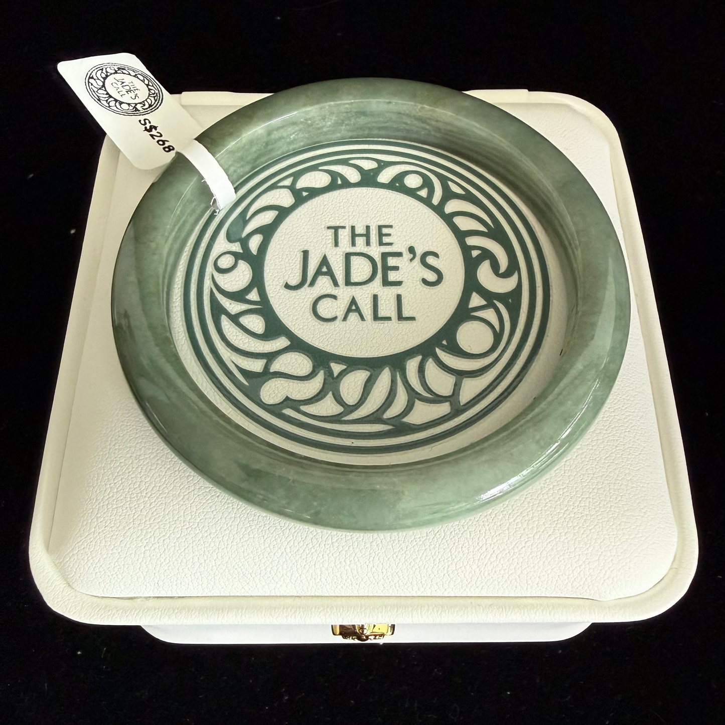 399. Olive green Jade bangle