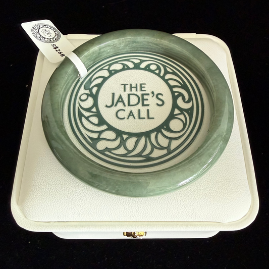 399. Olive green Jade bangle