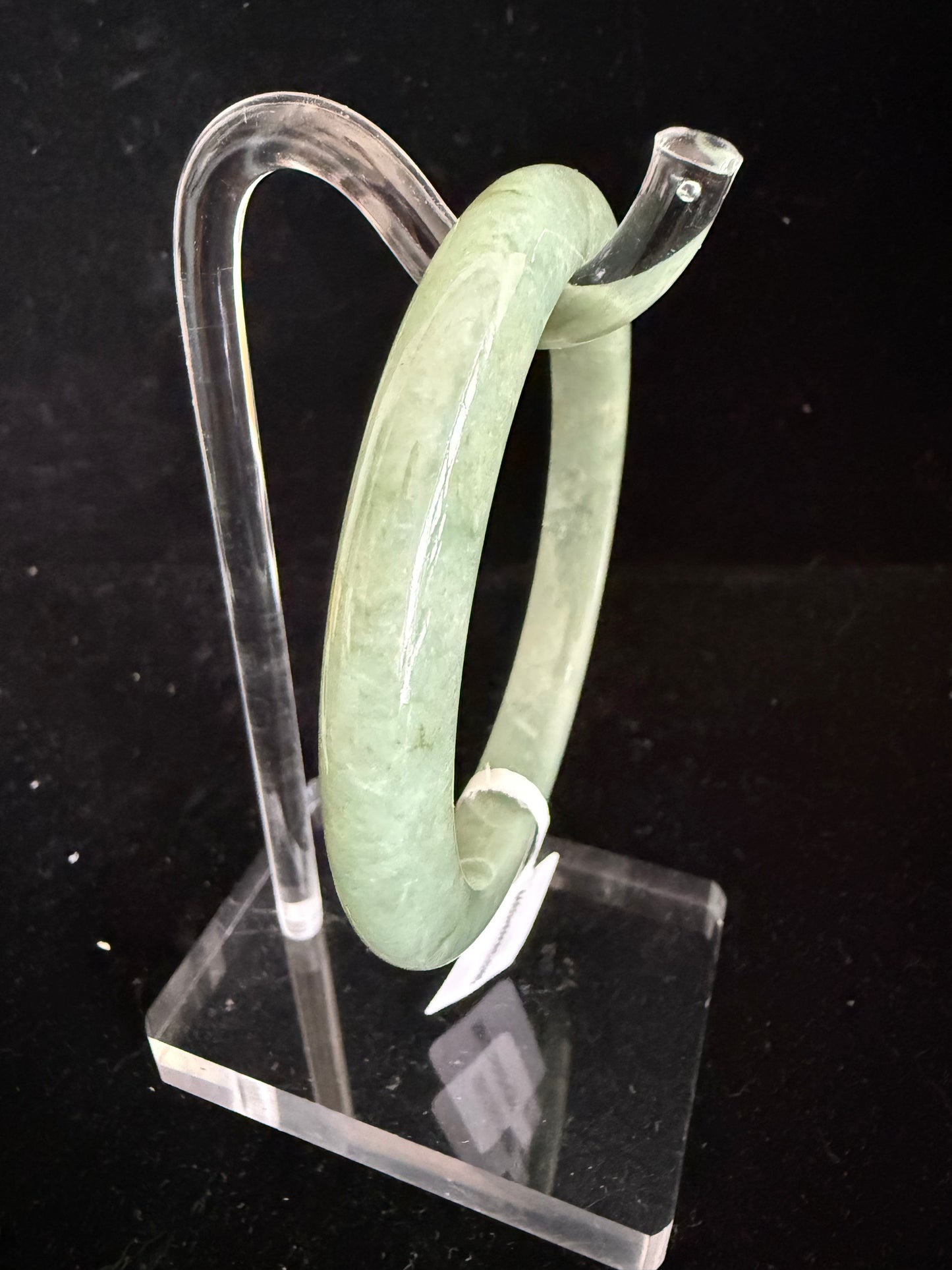 399. Olive green Jade bangle