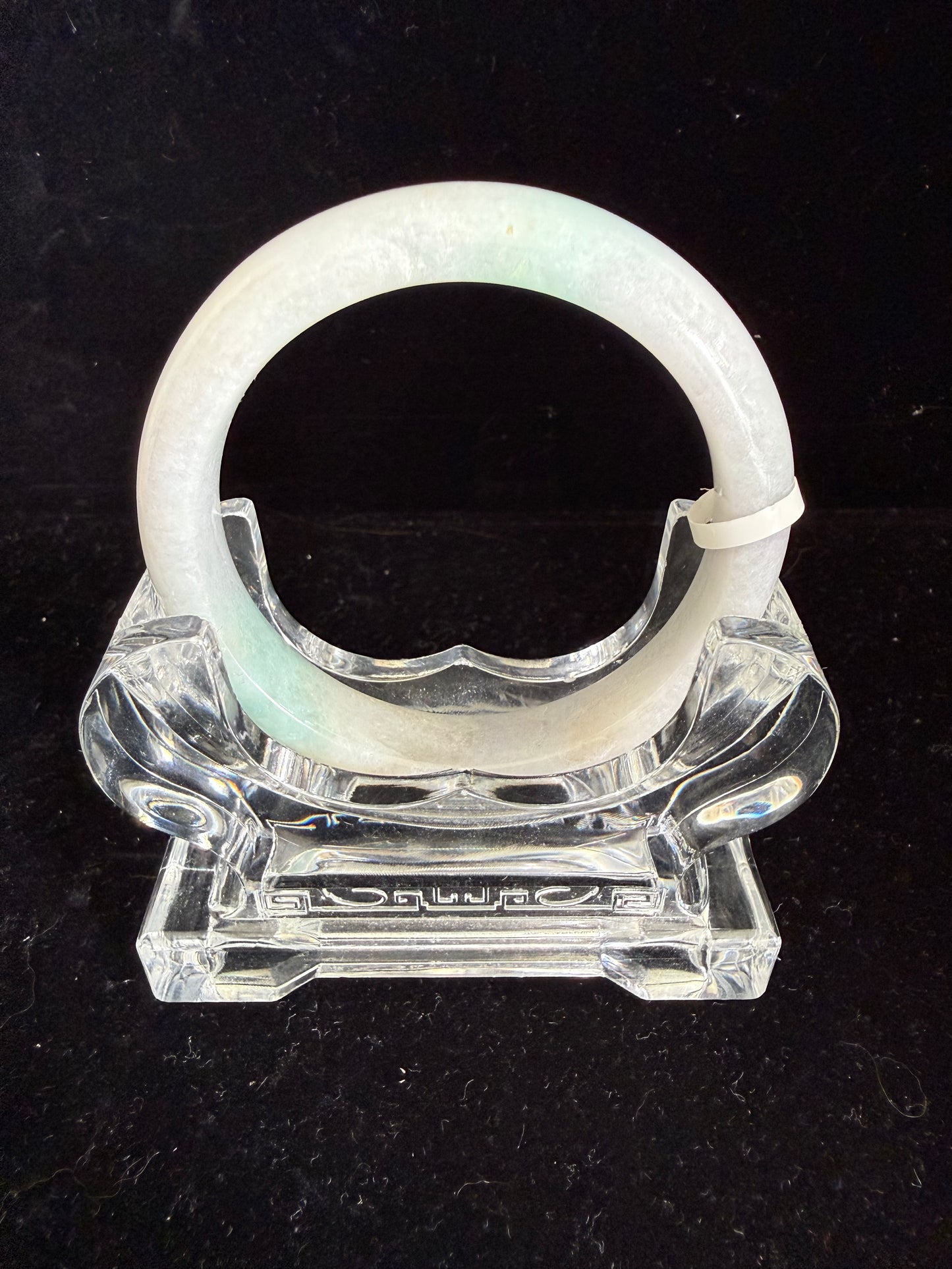 404. Pale lavender with trace of green jade bangle