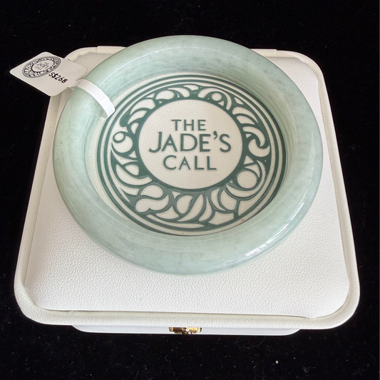 409. luminous light green jade bangle