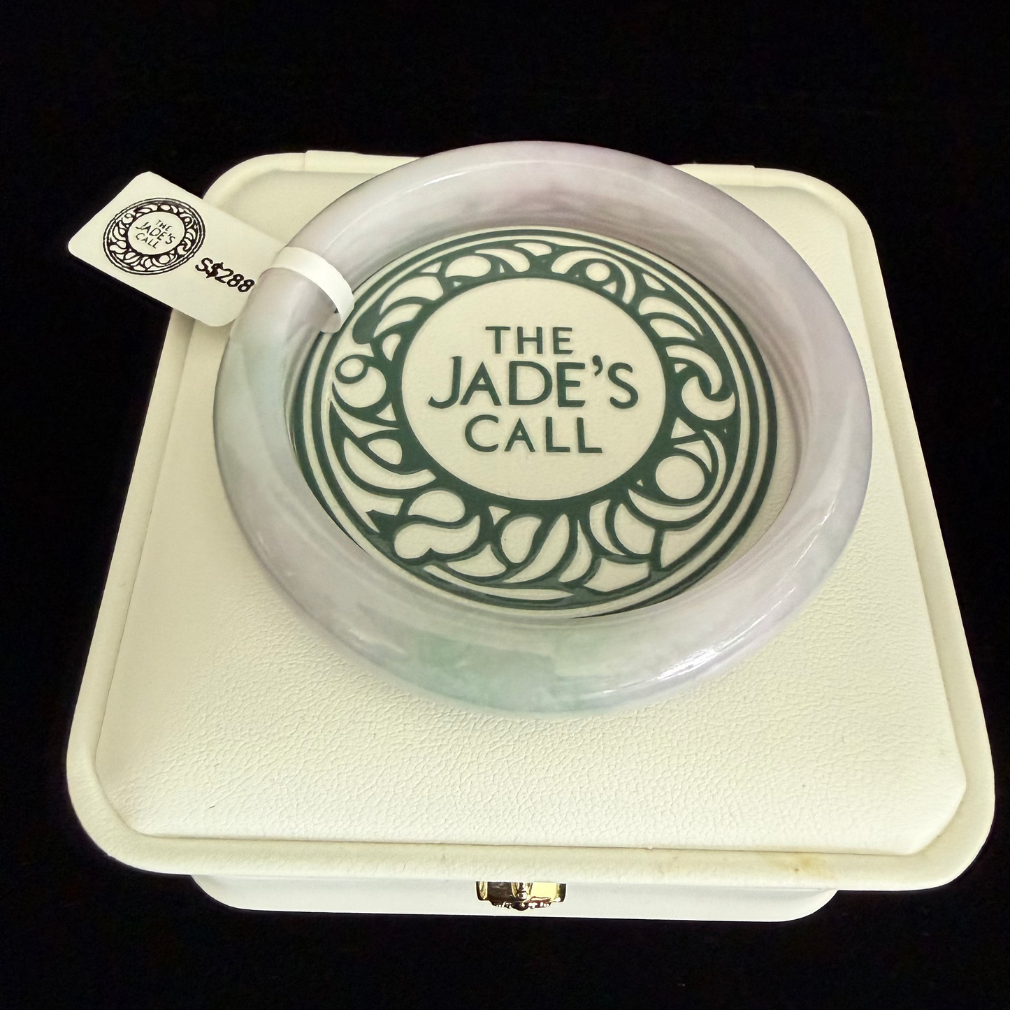 483. Lavender and mint jade bangle