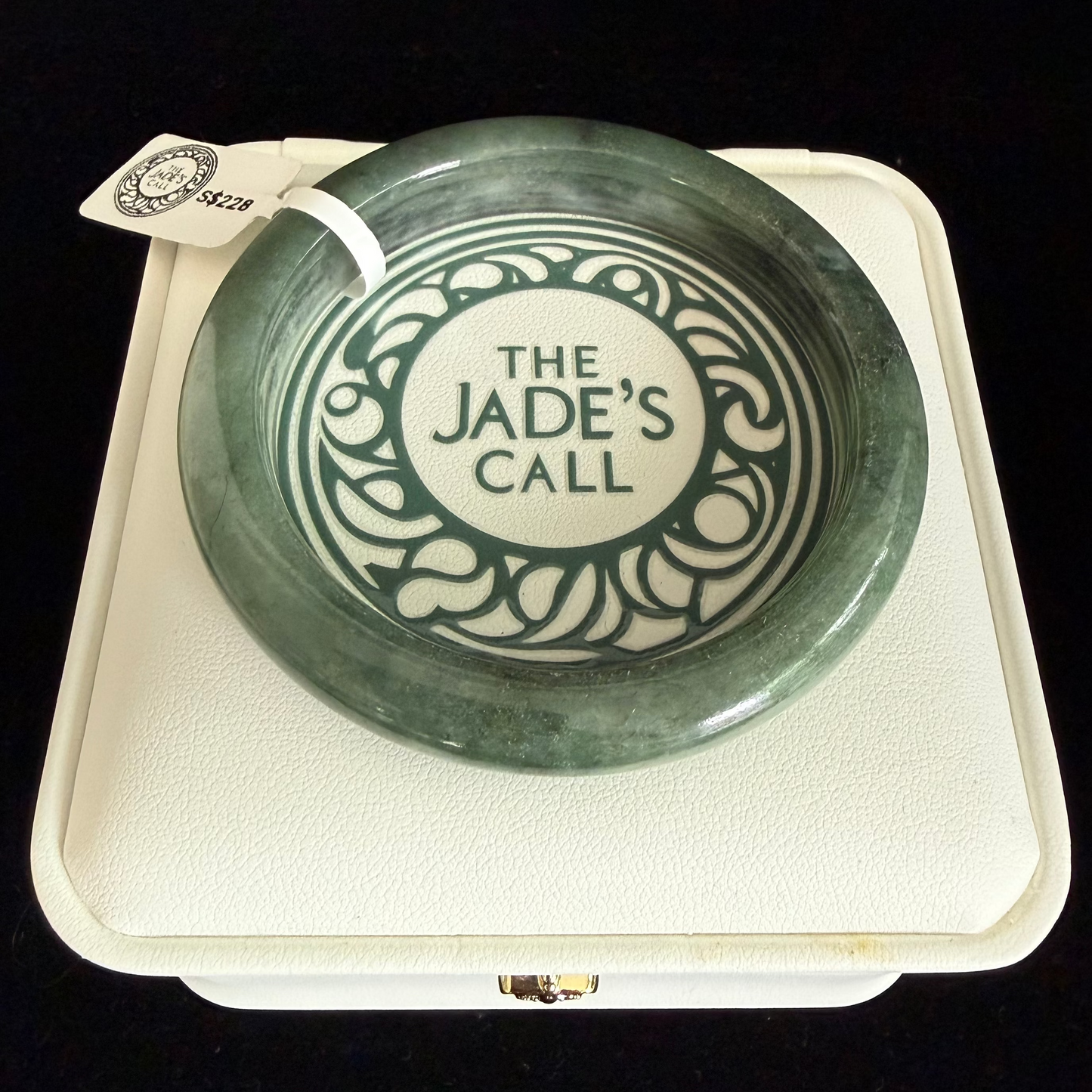 451. Deep forest and mint green jade bangle