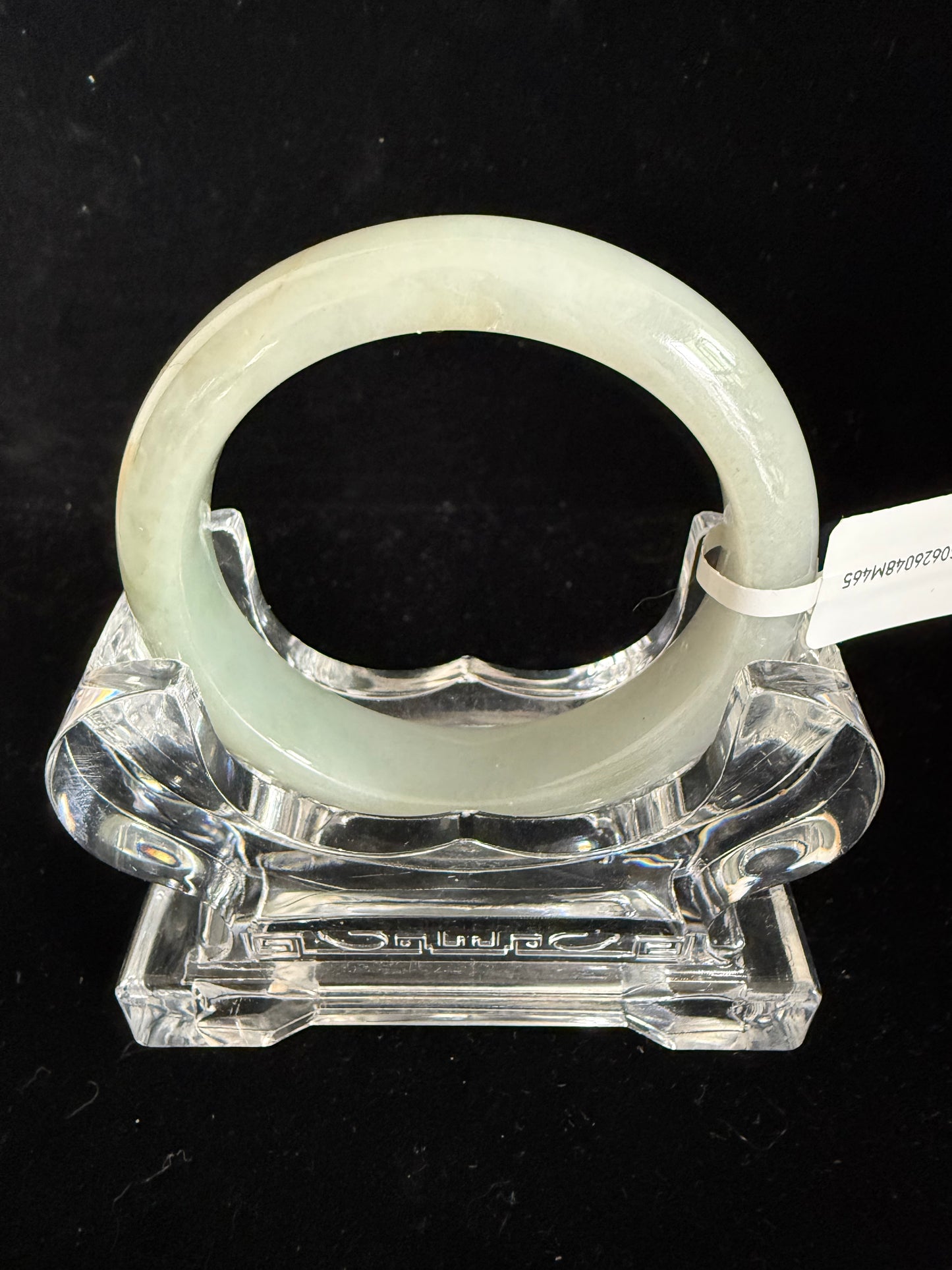 465. Soft grey-green jade bangle