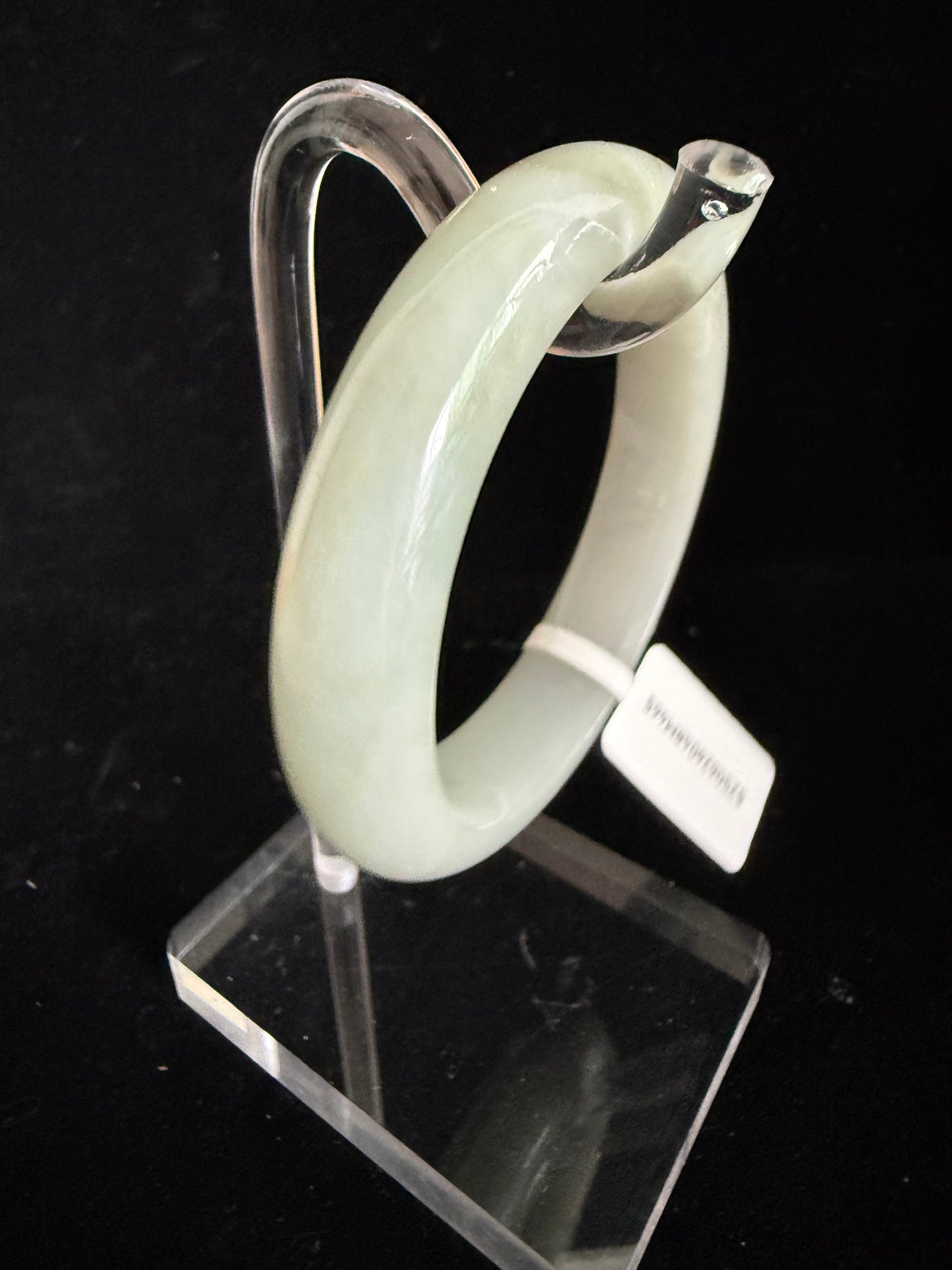 465. Soft grey-green jade bangle