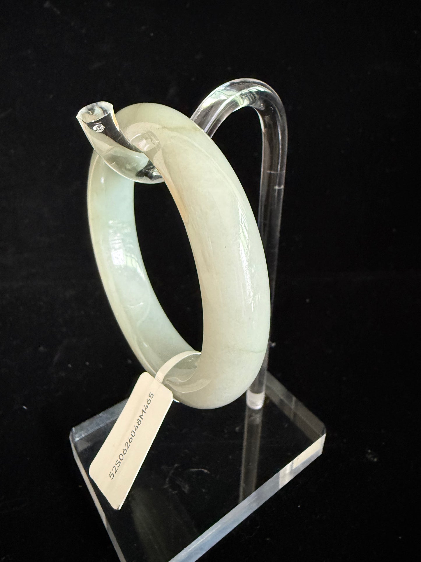 465. Soft grey-green jade bangle