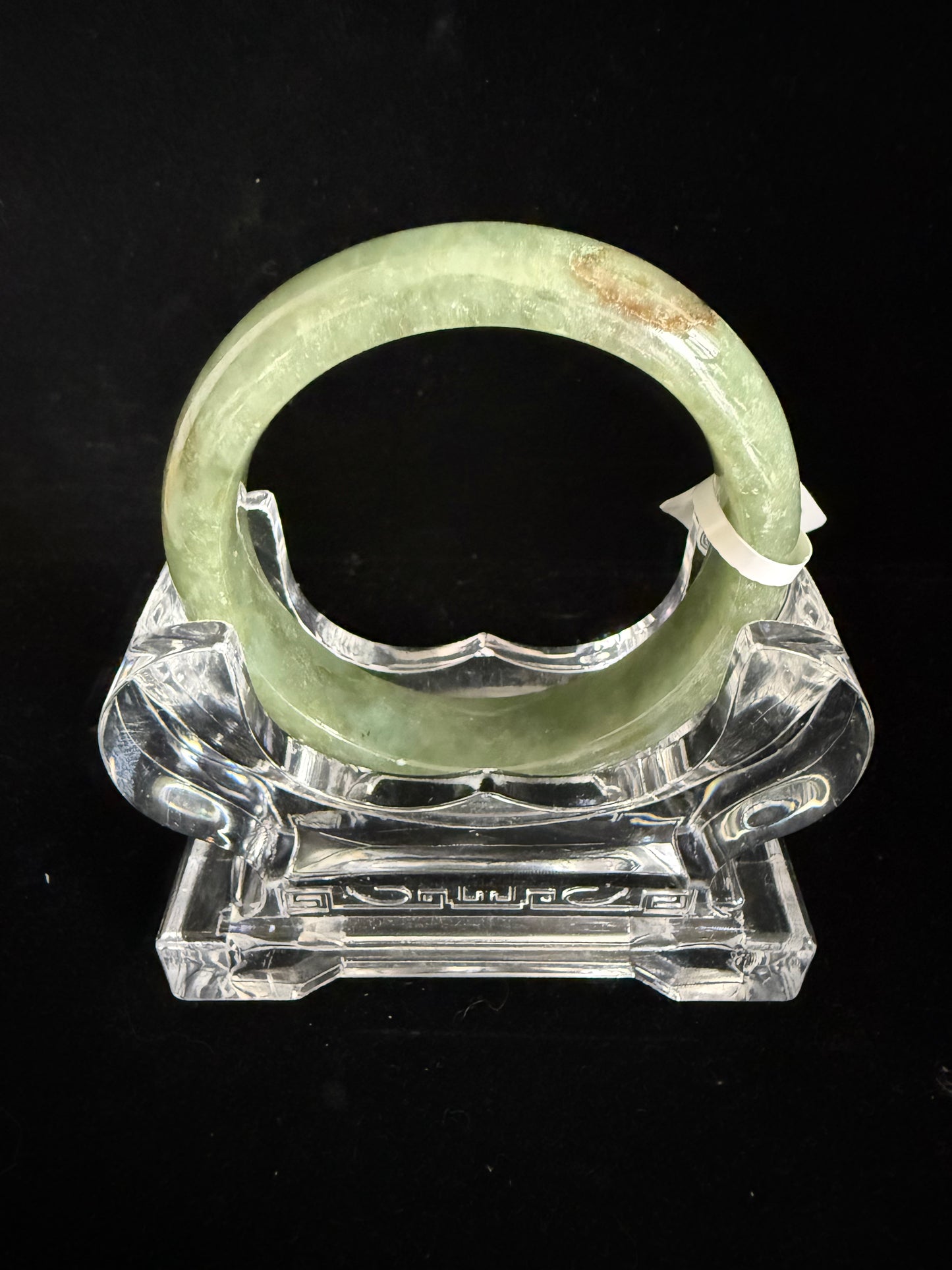 441. Olive moss green jade bangle