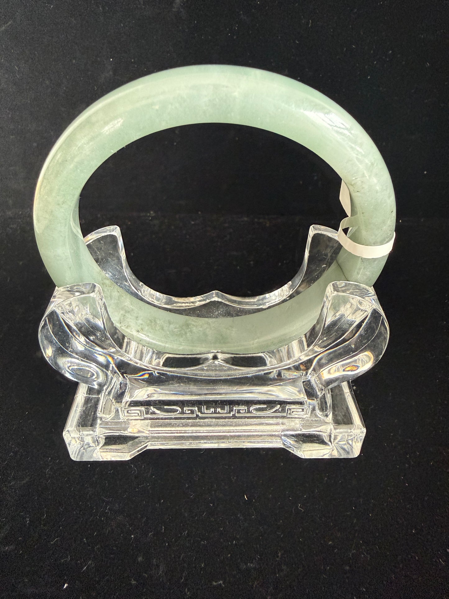 419. Sage green jade bangle