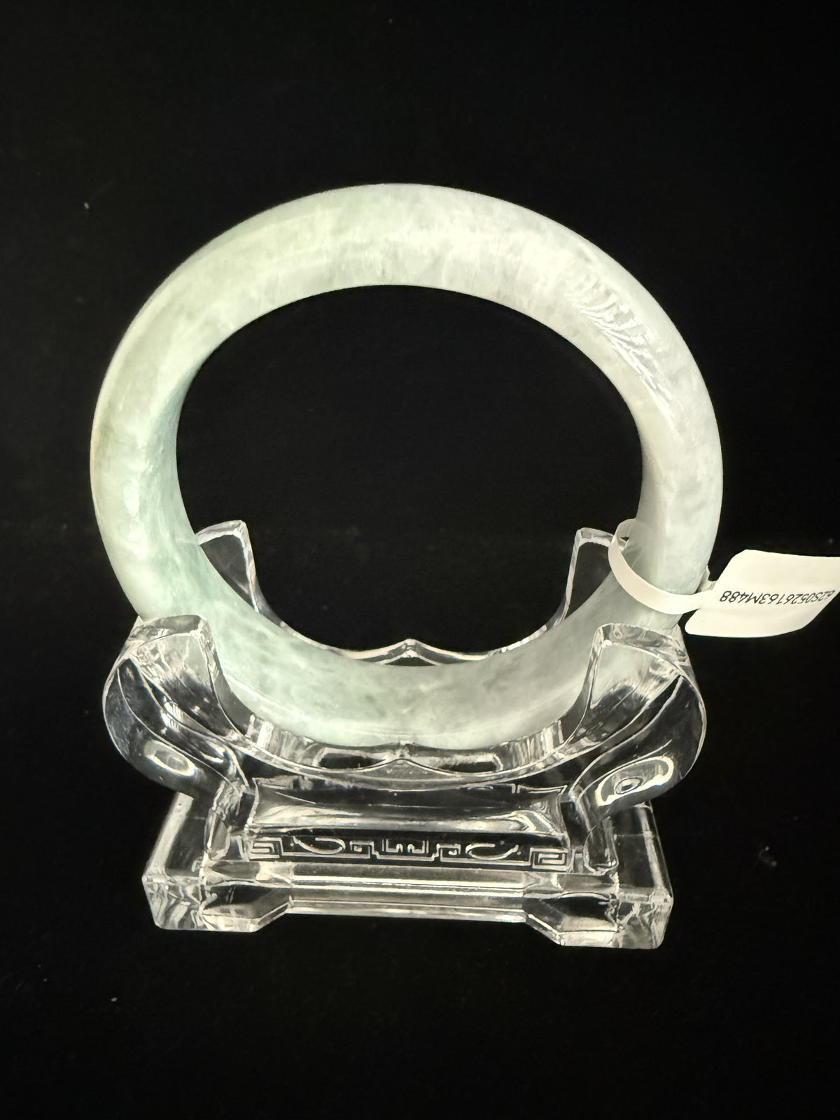 488. Pale mint green chunky jade bangle