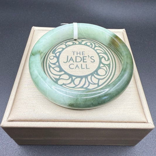 30. Half Greens Jade bangle