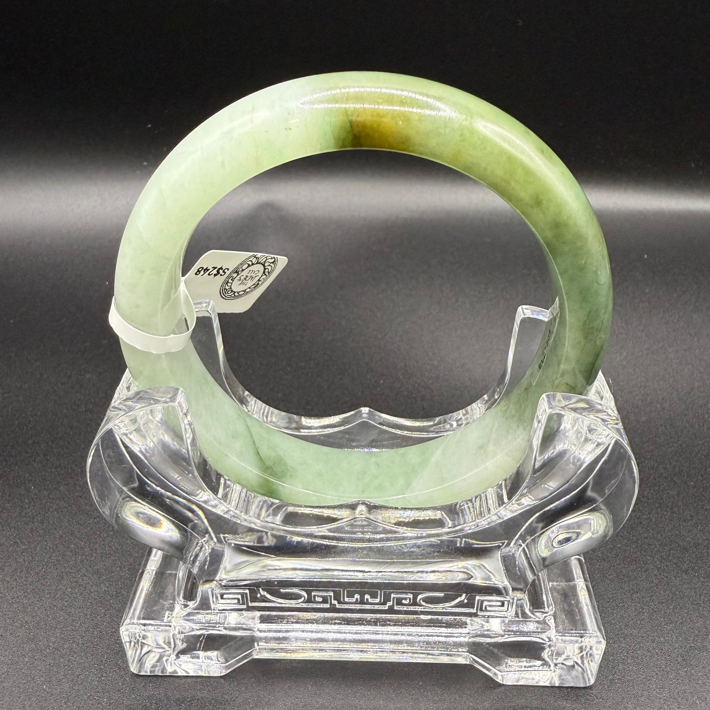 30. Half Greens Jade bangle