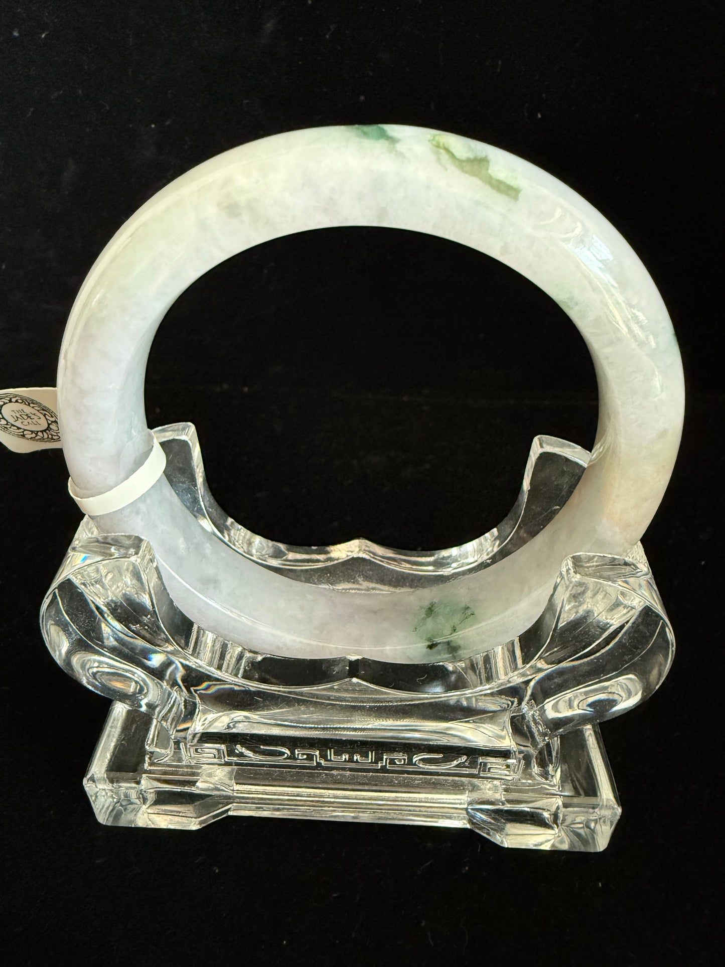 388. Light purplish Jadeite  bangle