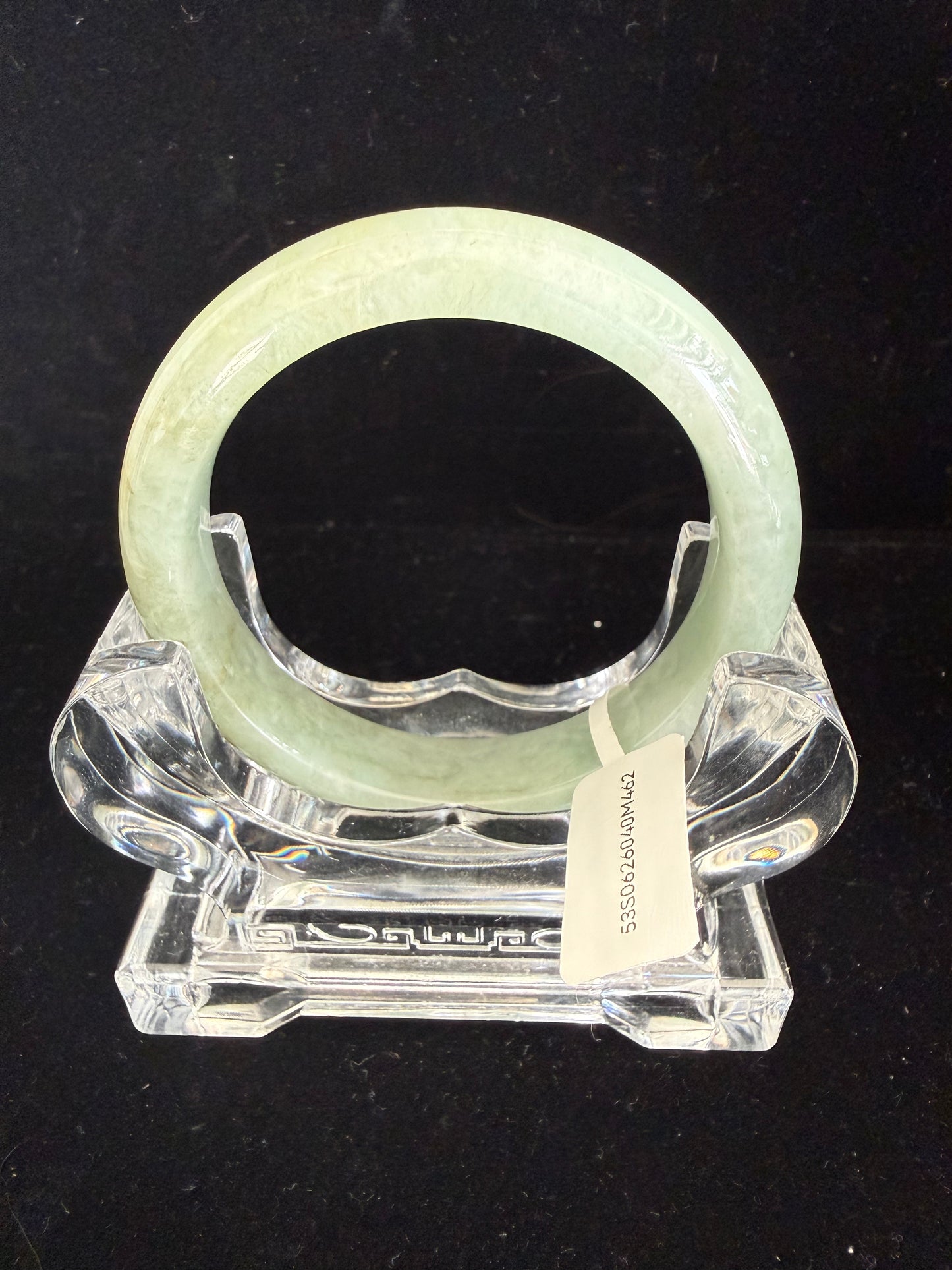 462. Pale Sage Green Jade Bangle