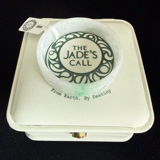 546 Small box band profile jade bangle
