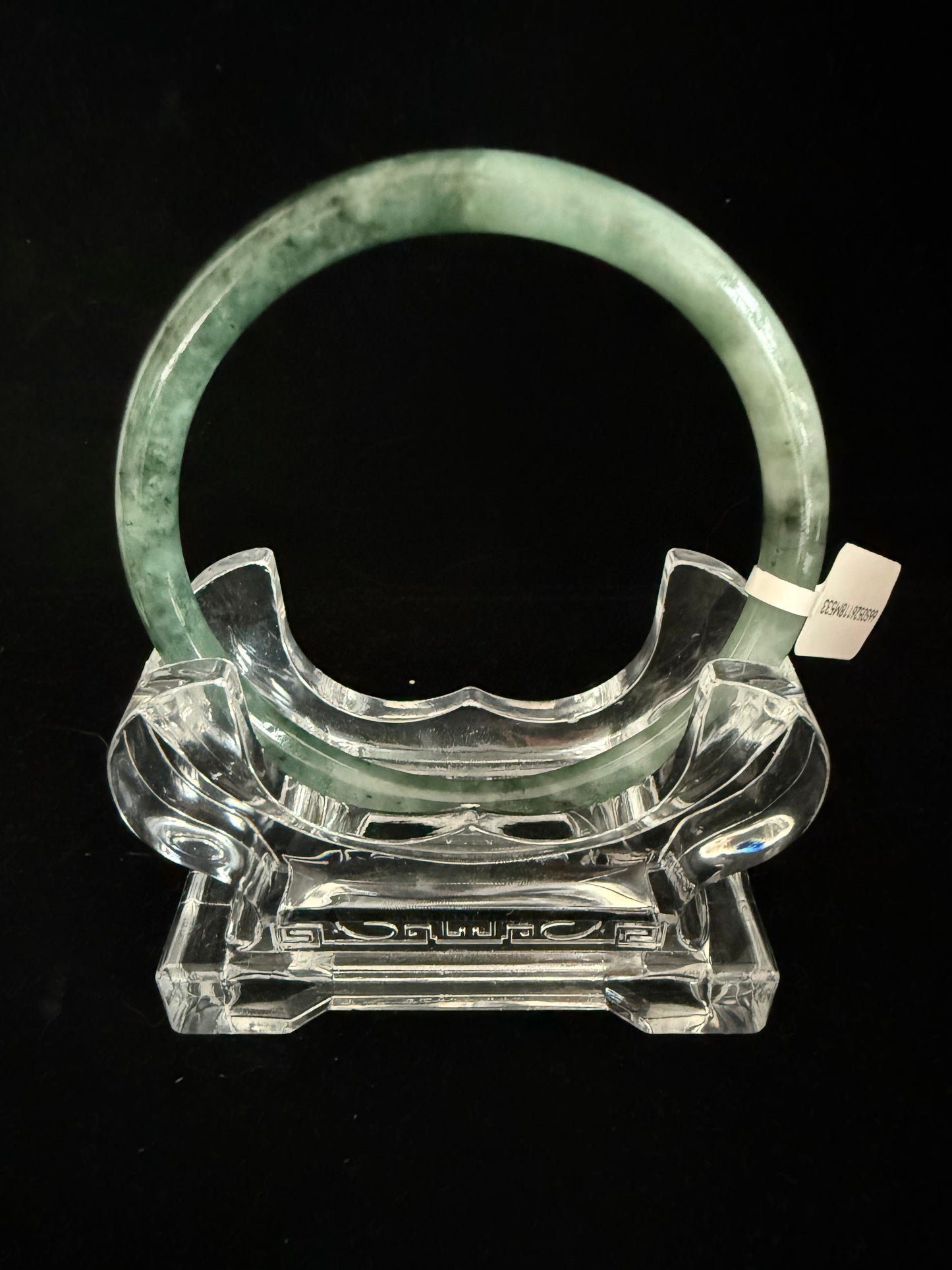 533. Tones of green thin jade bangle