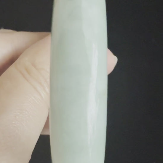 514. Soft mint green jade bangle video