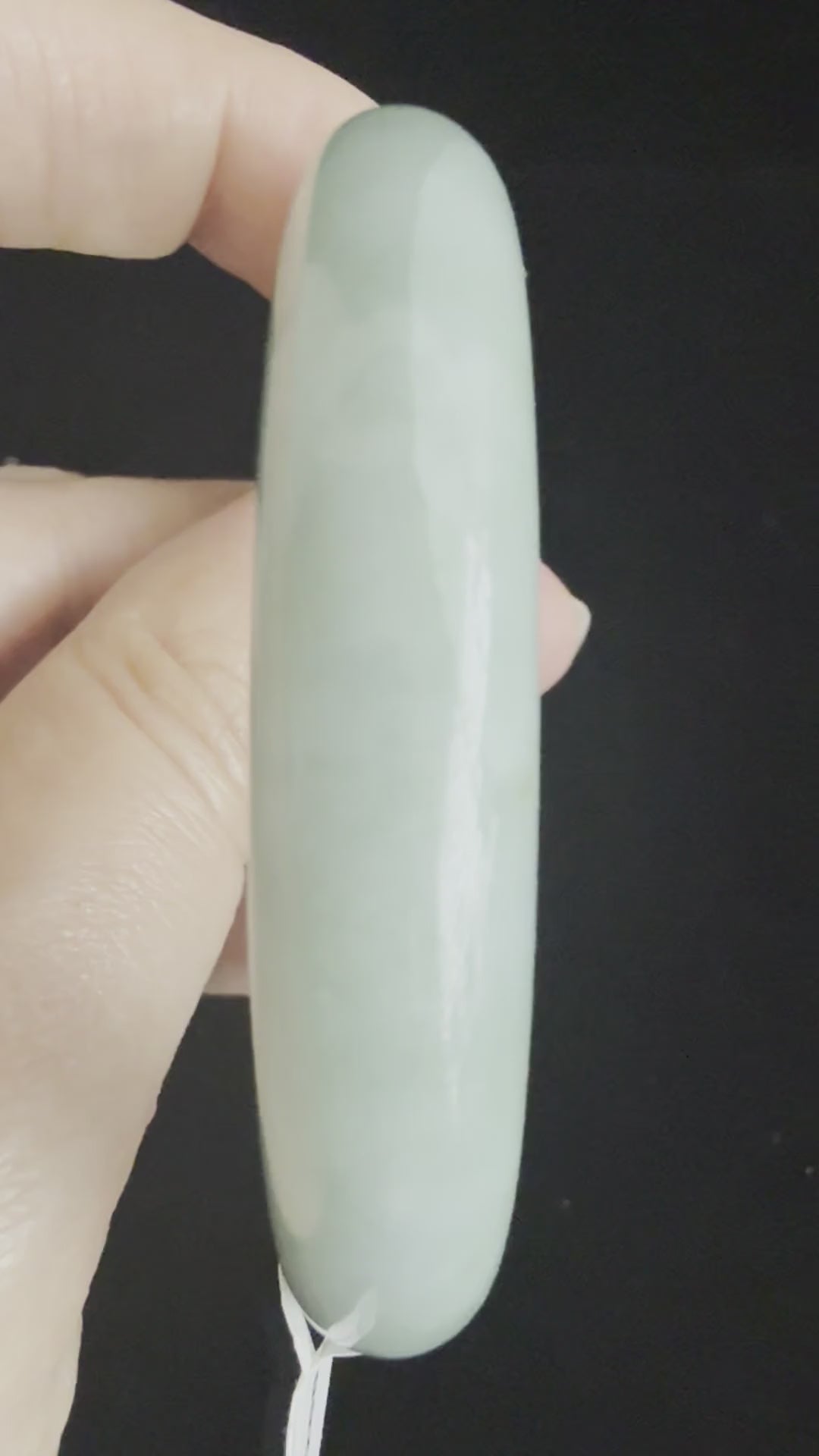 514. Soft mint green jade bangle video
