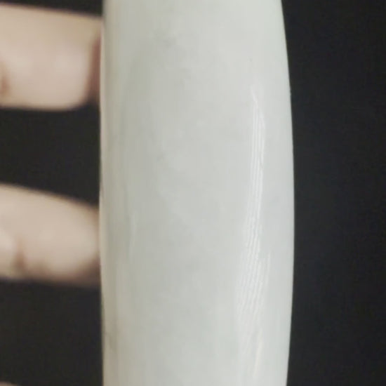 512. Pale mint grey chunky jade bangle video